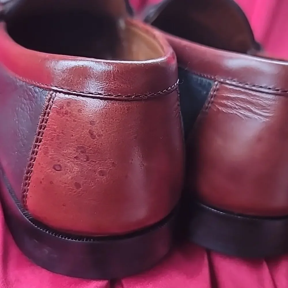 JOHNSTON & MURPHY sz10.5 Aragon 2 Kiltie Tassel moccasin loafer EXCELLENT